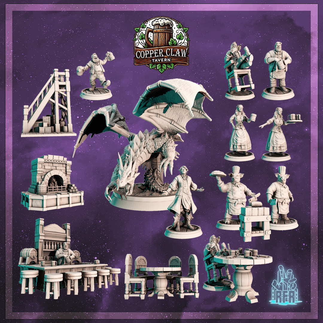 The Copperclaw Tavern - Raised from Resin September '24 set